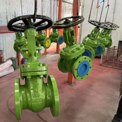 Pneumatic WCB Gate Valve Iron Flanged Valve For Water And Chemical