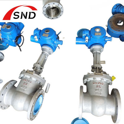 Cast Steel Electric Gate Valve DN100 for Thermal Power Station with Remote Control and Medium Temperature Resistance