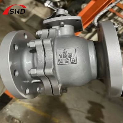 WCB Material Flange Ball Valve with PN20 Pressure and 18 Months Warranty for Normal Temperature Applications